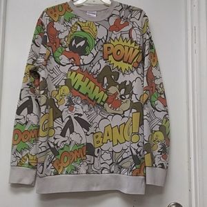 Looney Tunes Comic Sweatshirt. Size Large 42-44